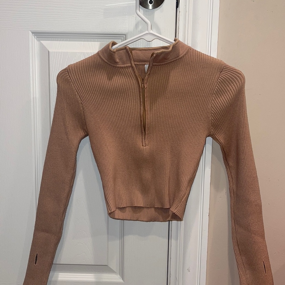 Pink Diamond Nude Quarterzip